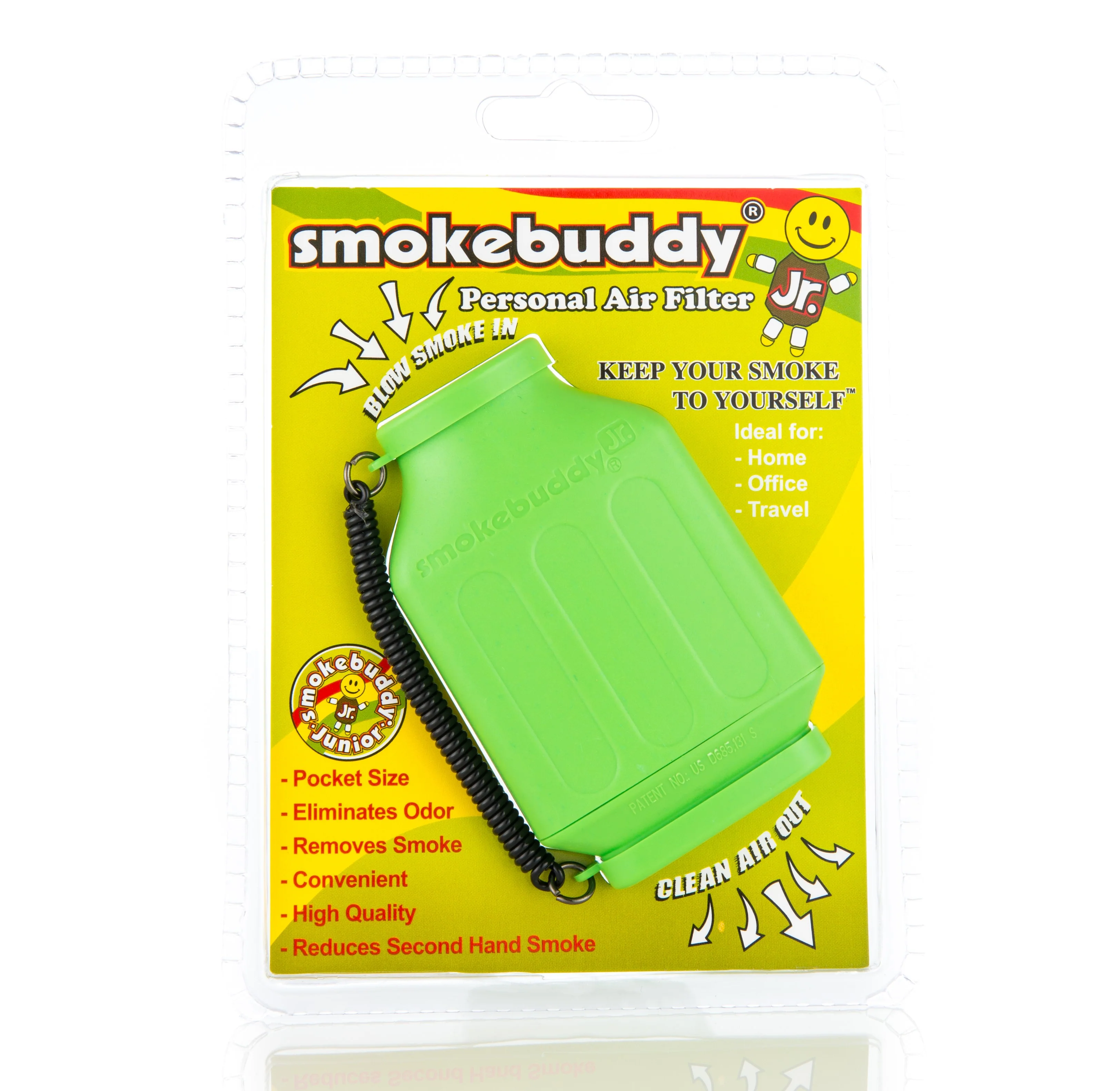 Lime Green Smokebuddy Junior Personal Air Filter - Image 4