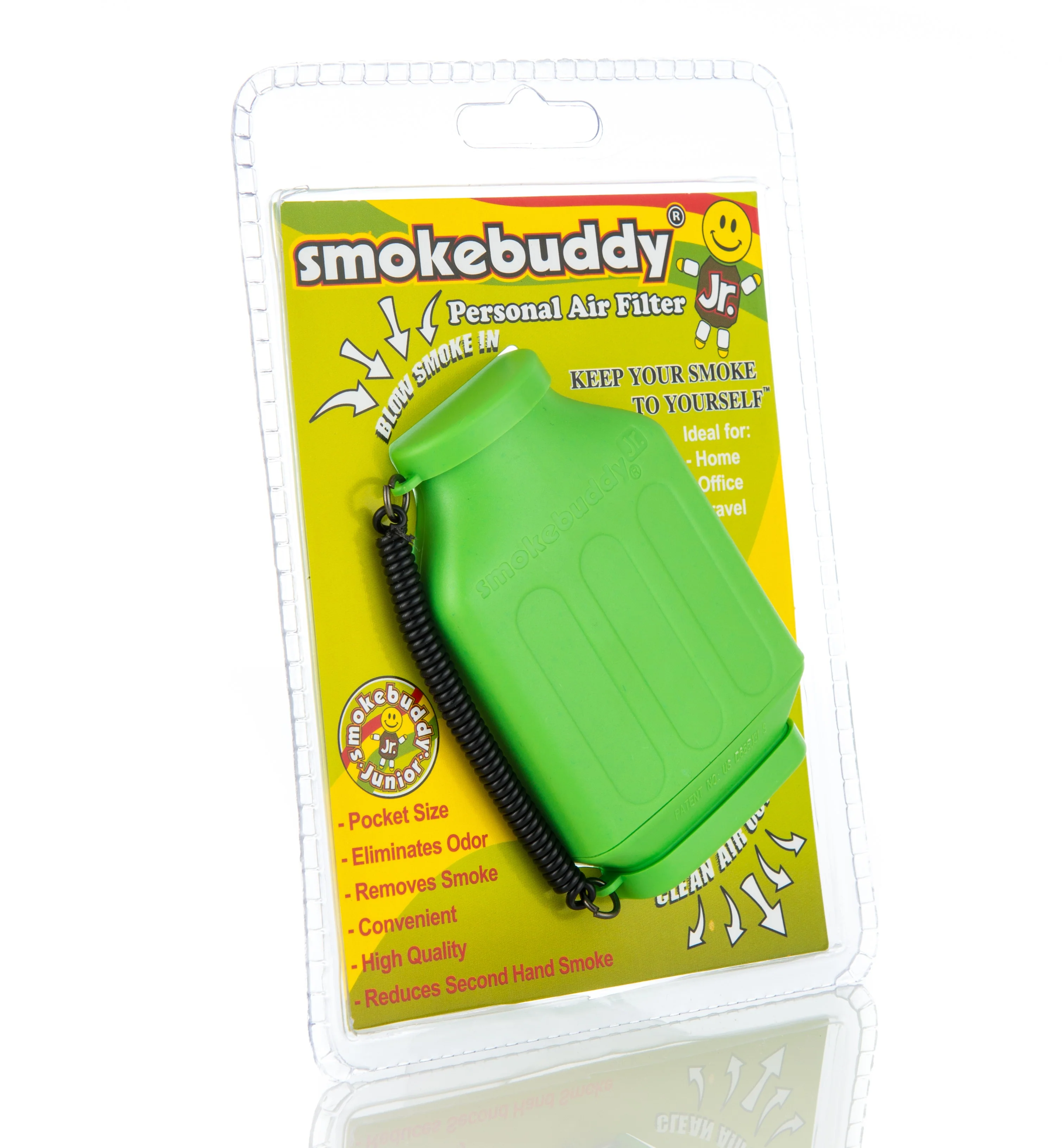Lime Green Smokebuddy Junior Personal Air Filter - Image 5