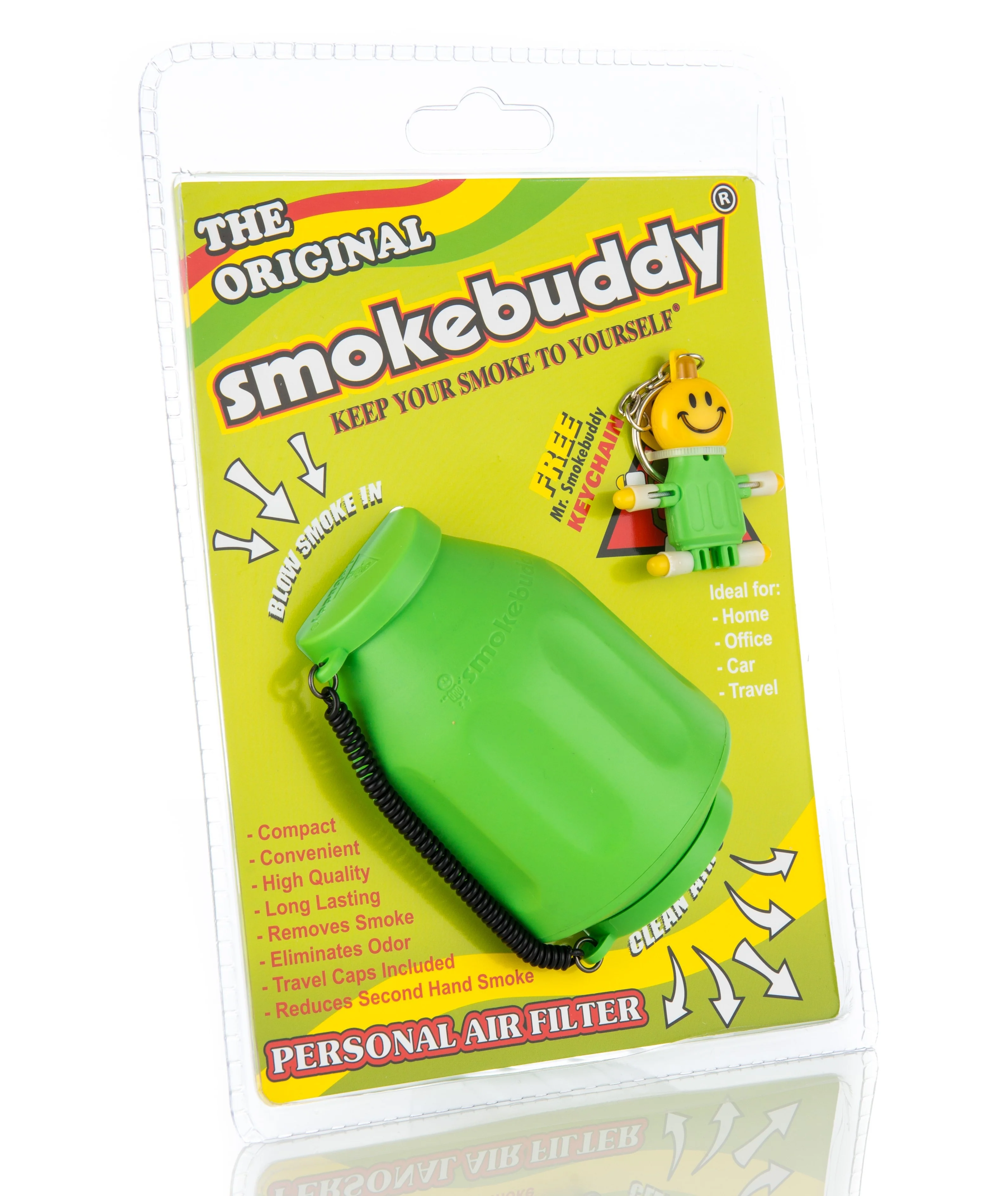 Lime Green Smokebuddy Original Personal Air Filter - Image 3